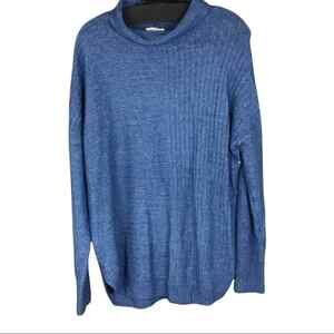 Como Vintage Women’s Sweater Small Blue Soft Knit Mock Neck Pullover NWT